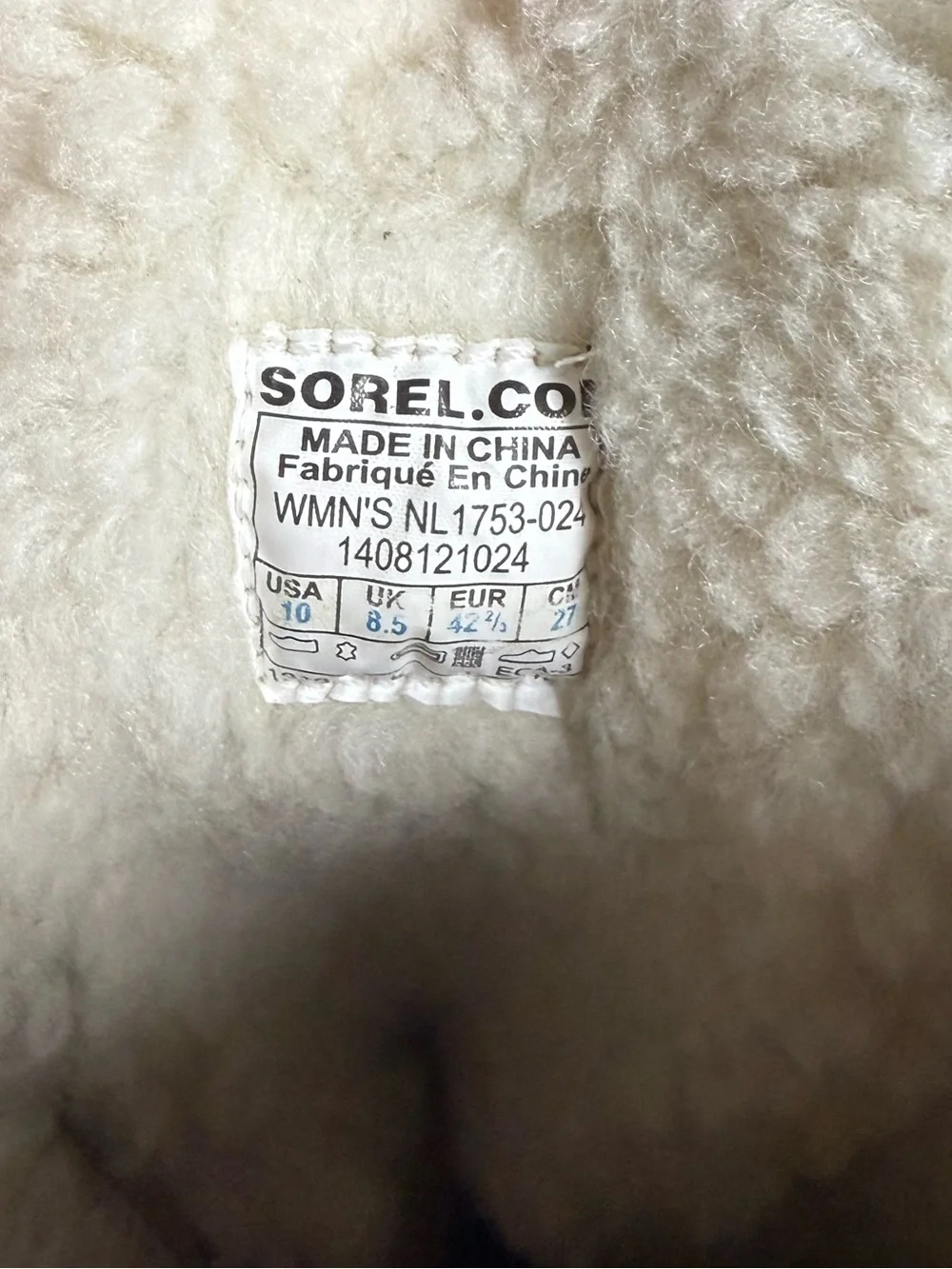 Sorel Shila Leather Winter Boots Womens Sz 10